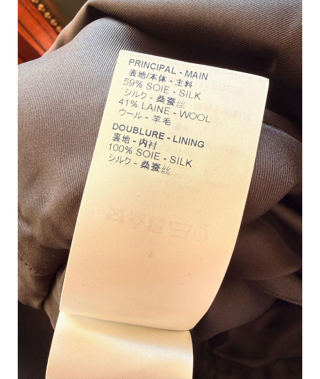 LOUIS VUITTON Черное шелковое повседневное платье, фото 7