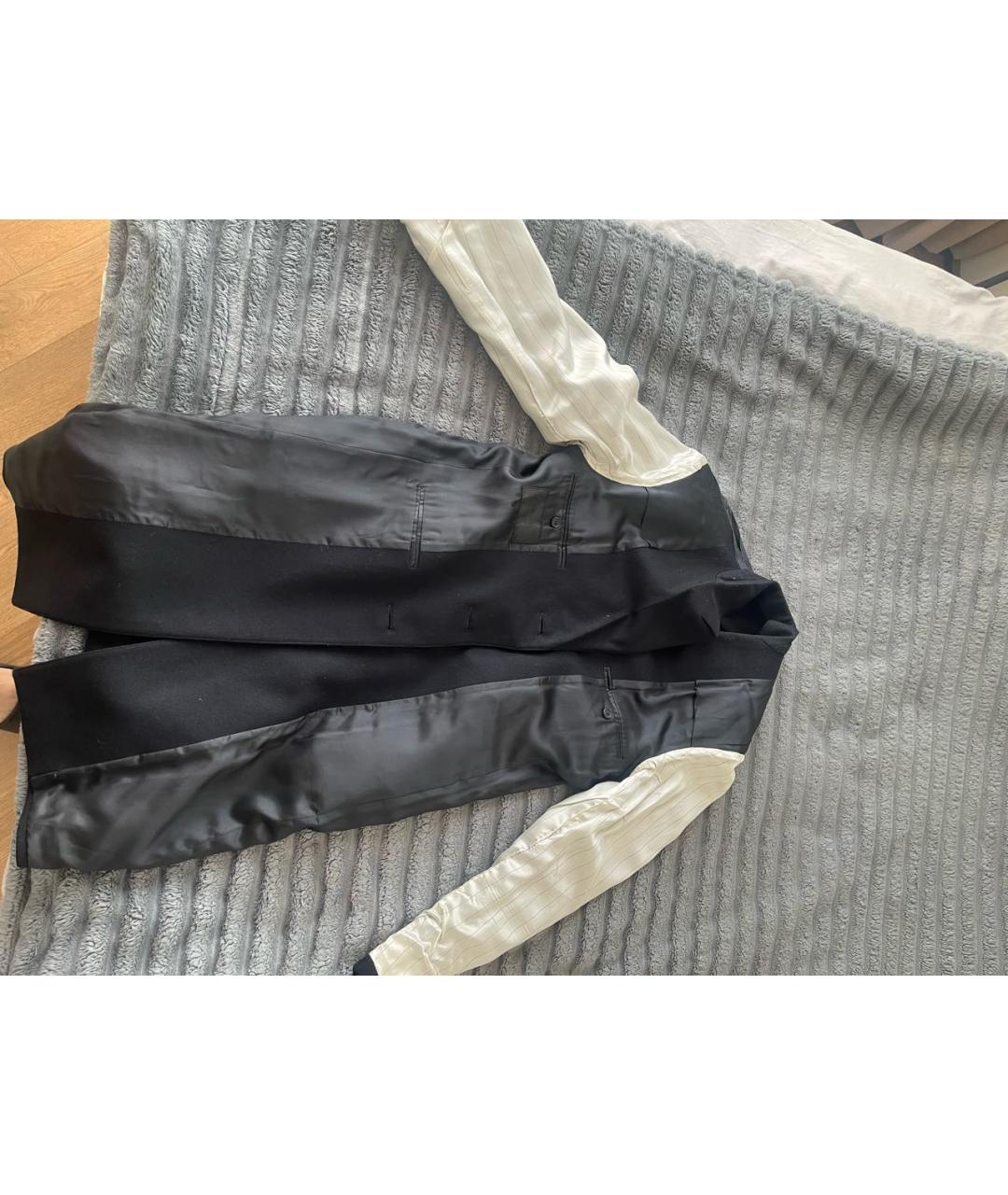 PRADA Черное шерстяное пальто, фото 3