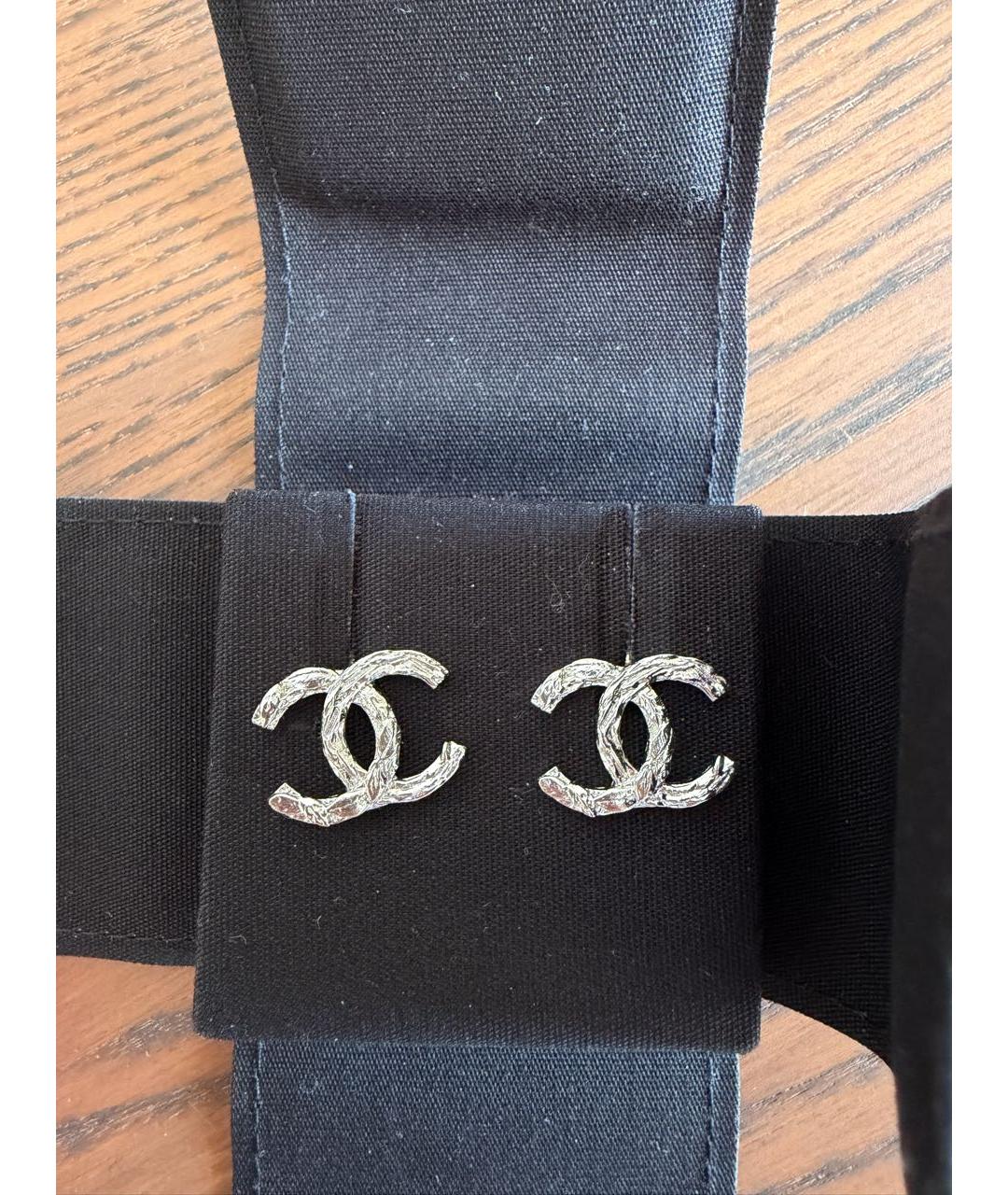 CHANEL Серебряные серьги, фото 6