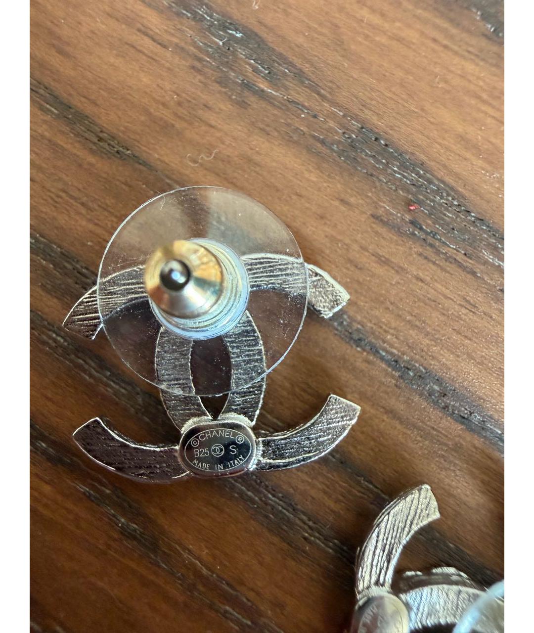 CHANEL Серебряные серьги, фото 3