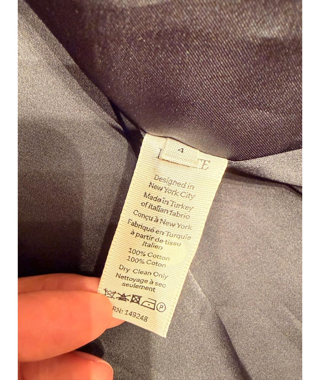 KHAITE Черное хлопковое повседневное платье, фото 7