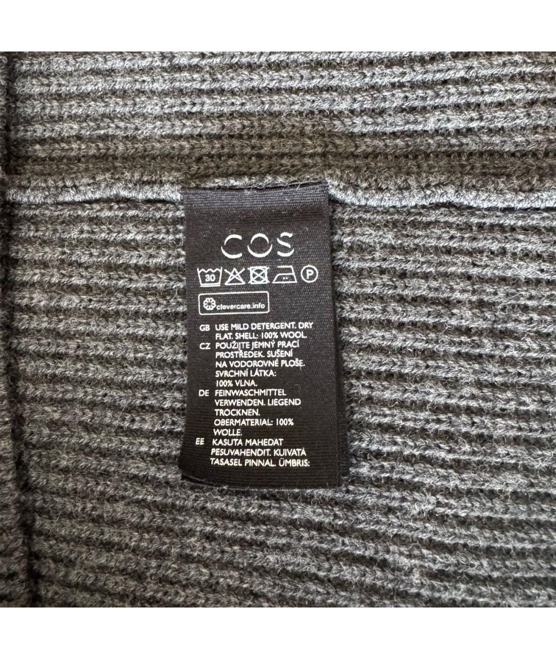 COS Серая шерстяная жилетка, фото 4