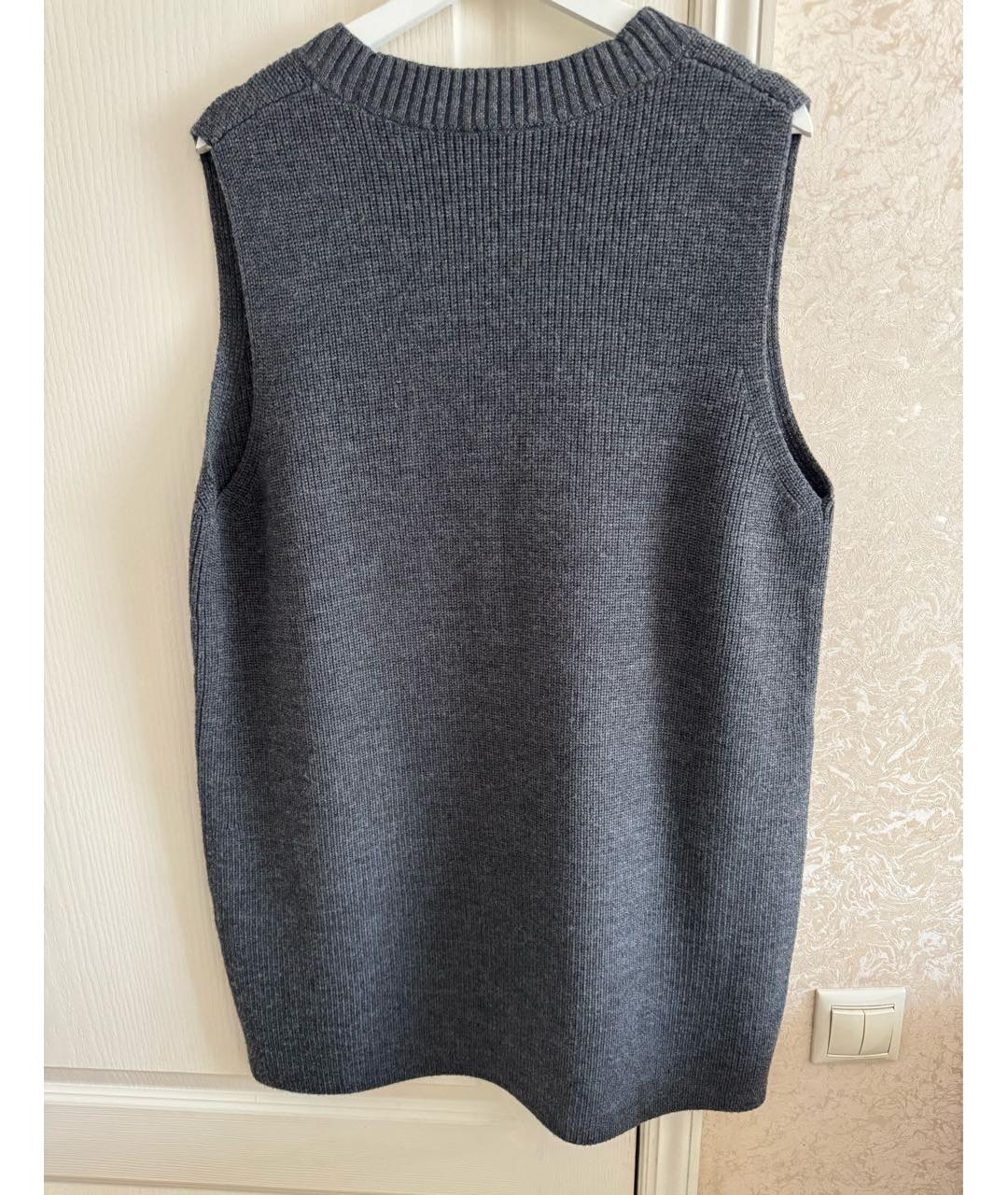 COS Серая шерстяная жилетка, фото 5