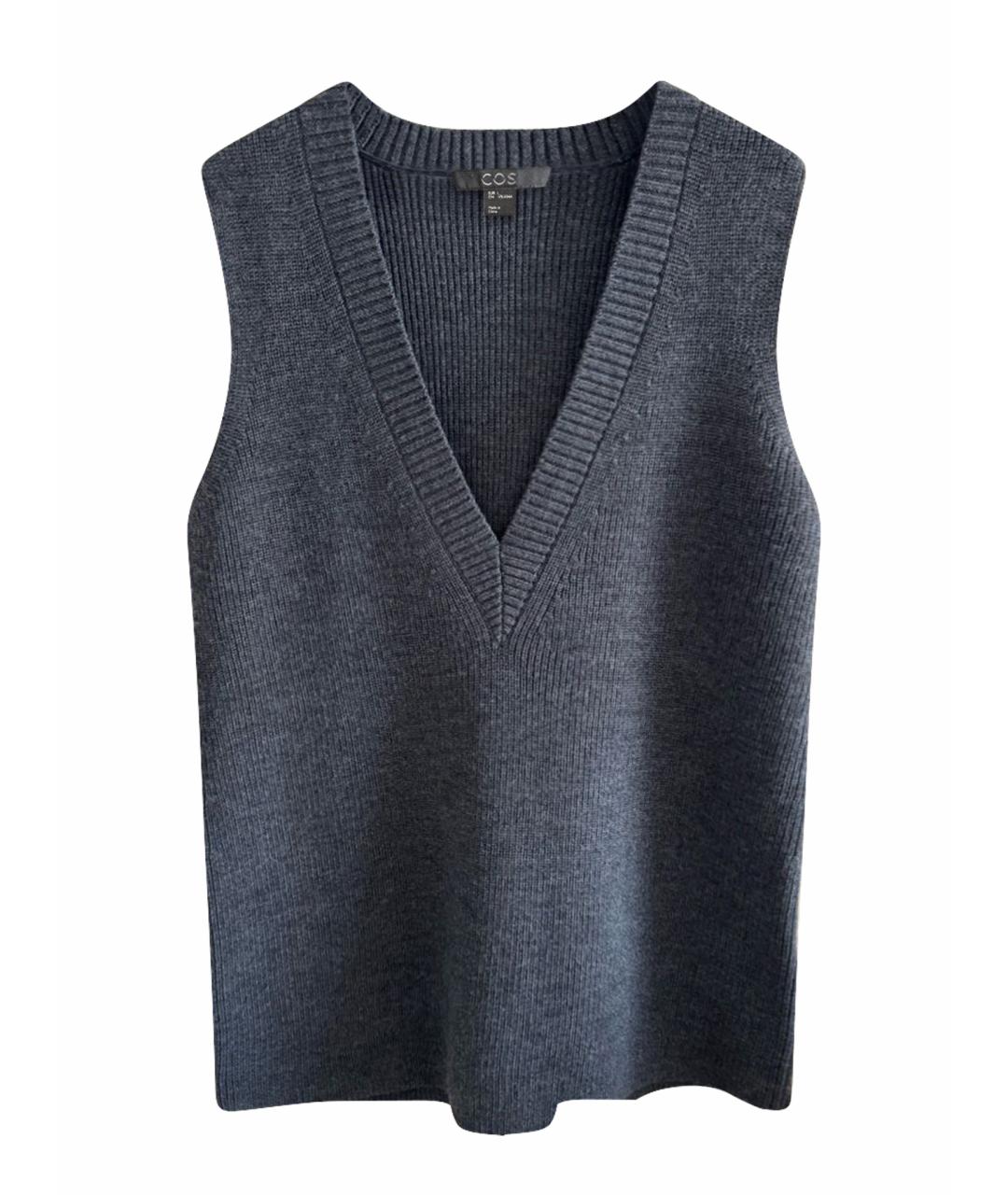 COS Серая шерстяная жилетка, фото 1