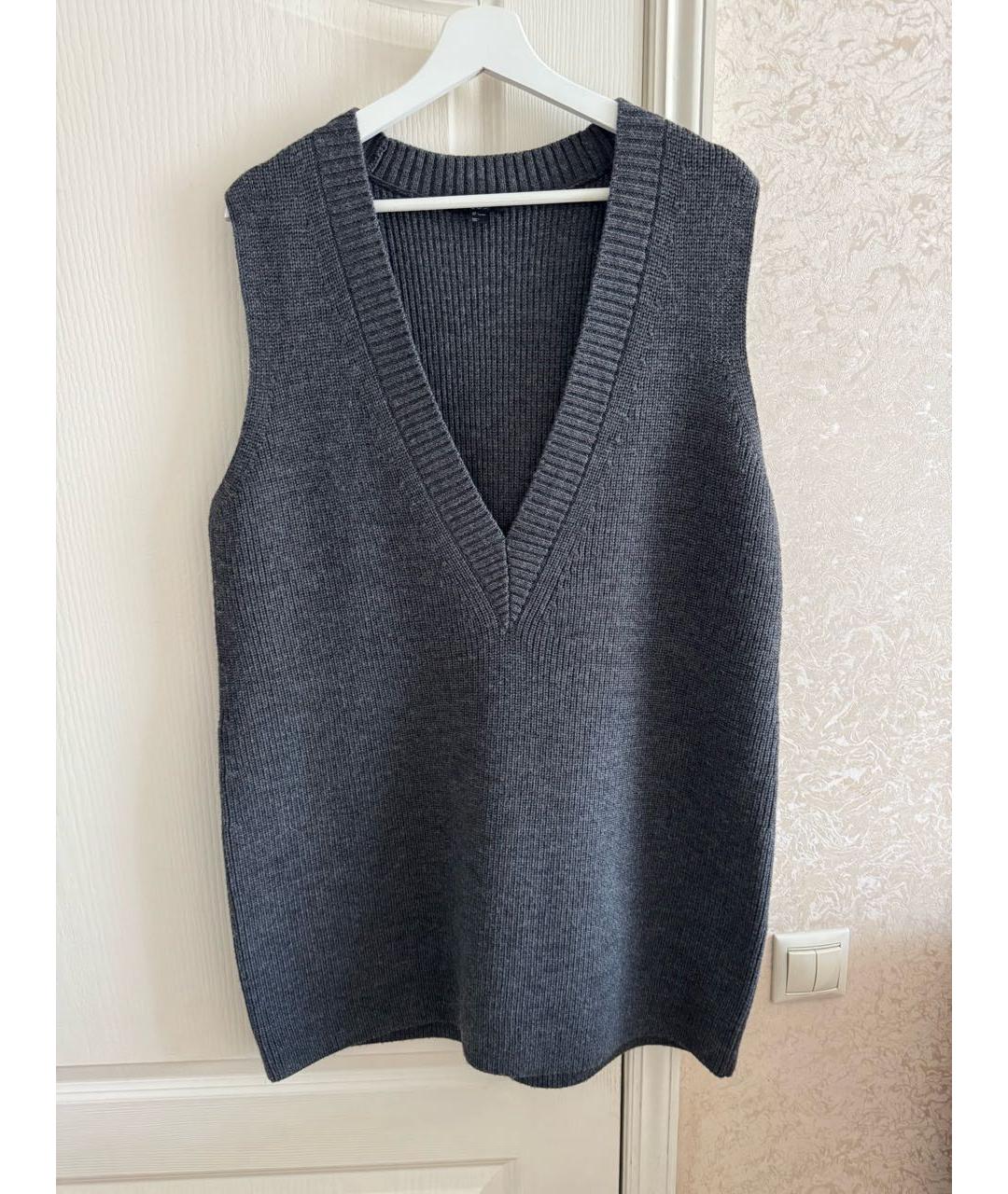 COS Серая шерстяная жилетка, фото 8