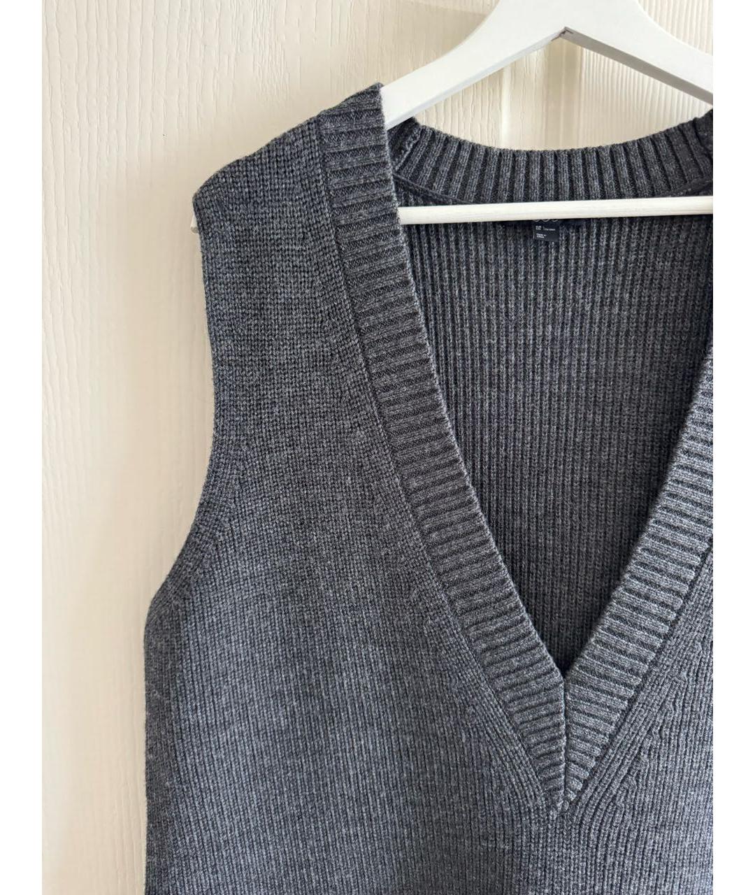 COS Серая шерстяная жилетка, фото 2