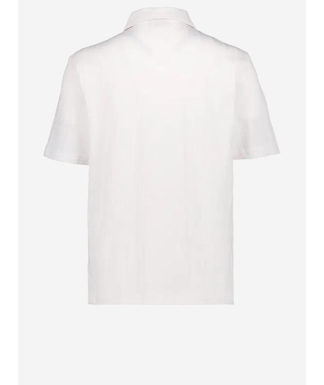 HUGO BOSS Белое хлопковое поло с коротким рукавом, фото 2