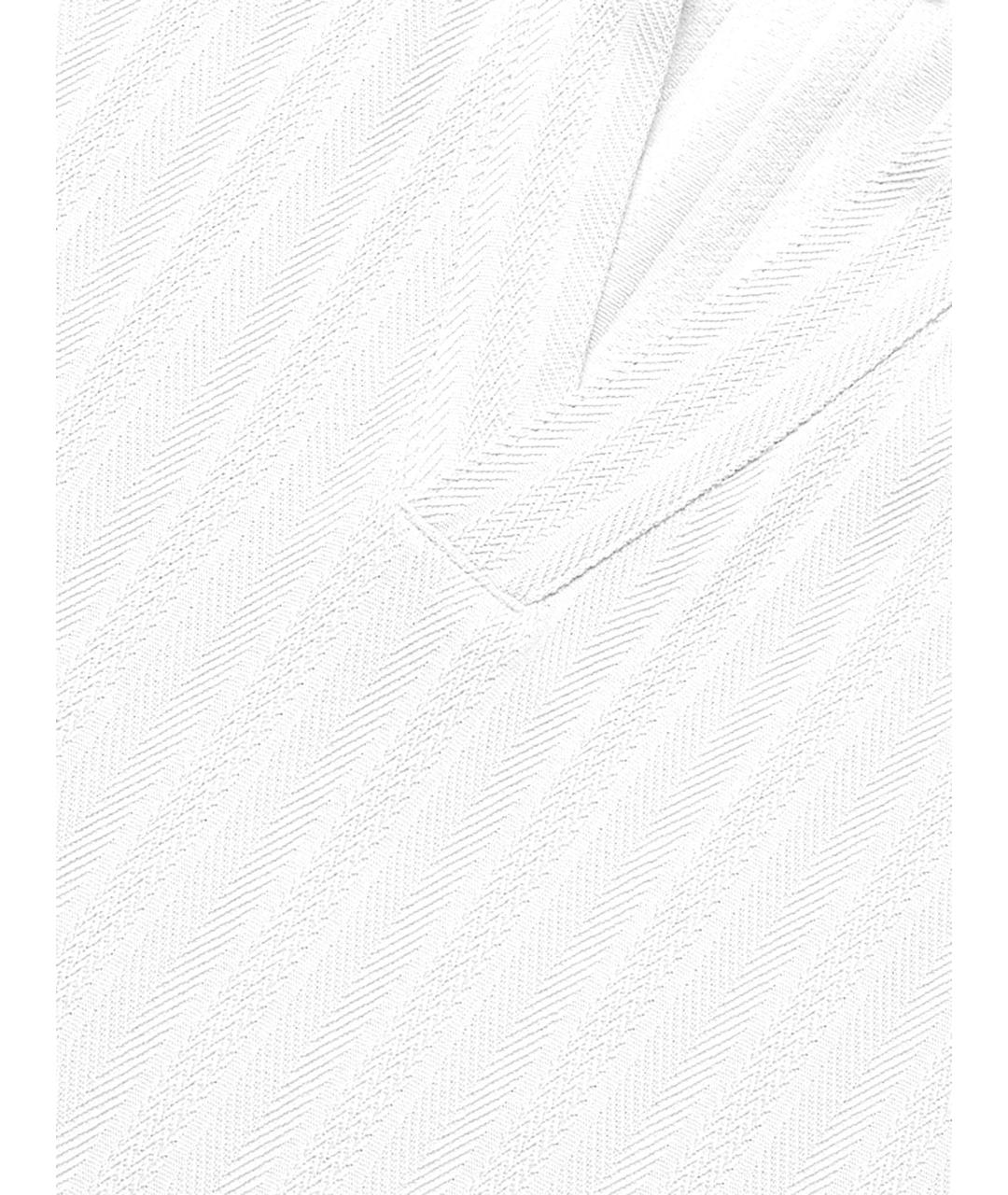 HUGO BOSS Белое хлопковое поло с коротким рукавом, фото 3