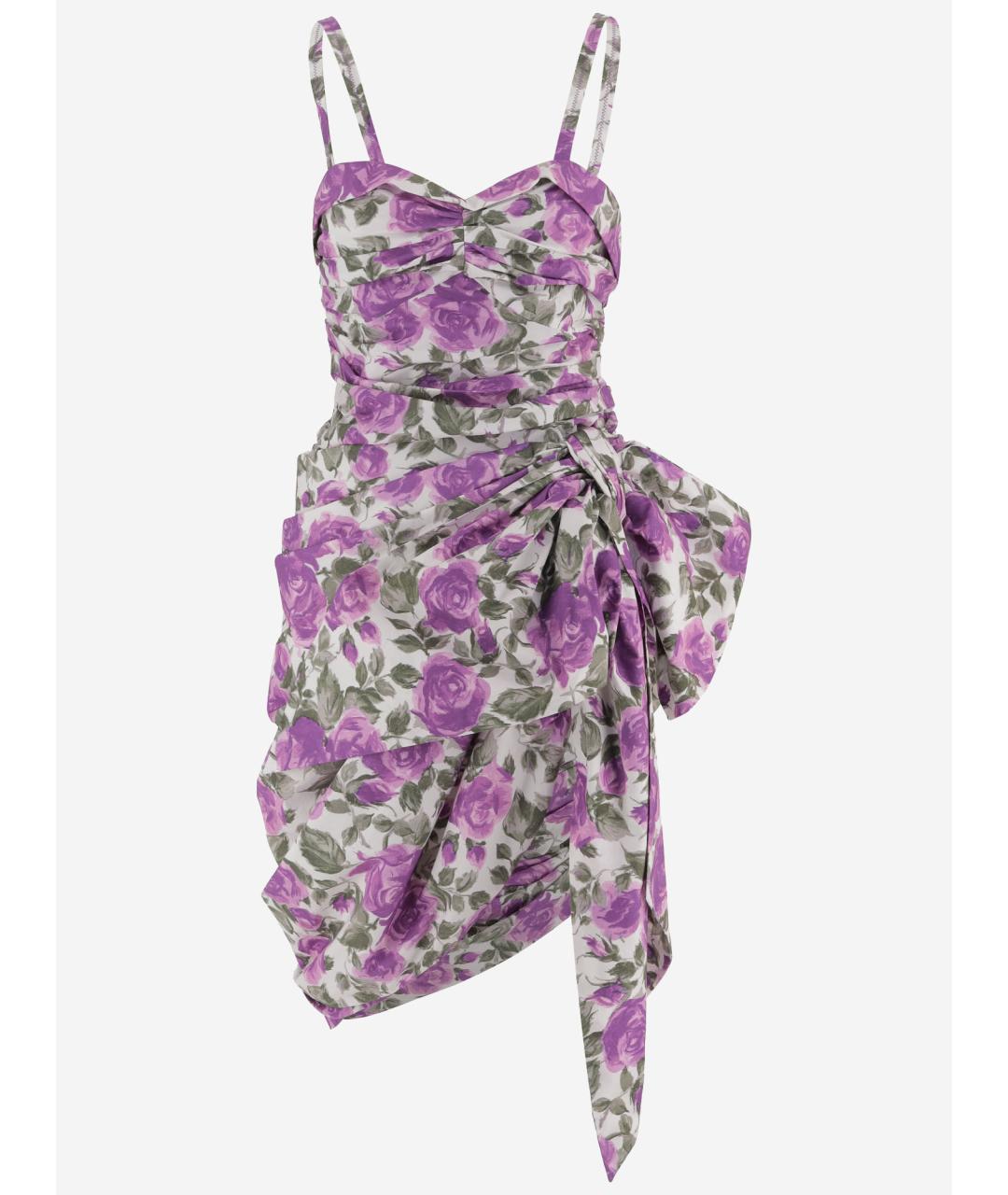 CHLOE Мульти хлопковое коктейльное платье, фото 3