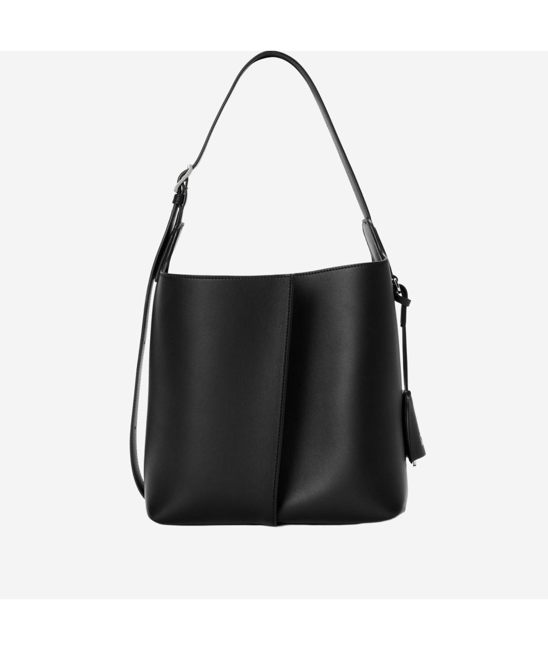 LOEWE Черная кожаная сумка тоут, фото 3