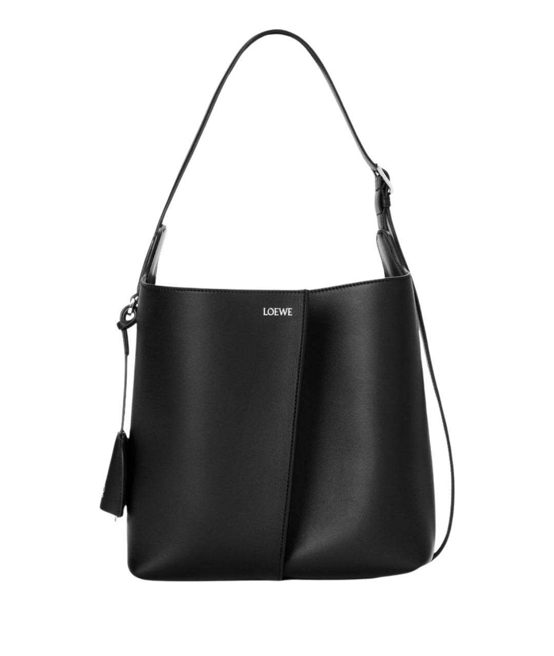 LOEWE Черная кожаная сумка тоут, фото 1