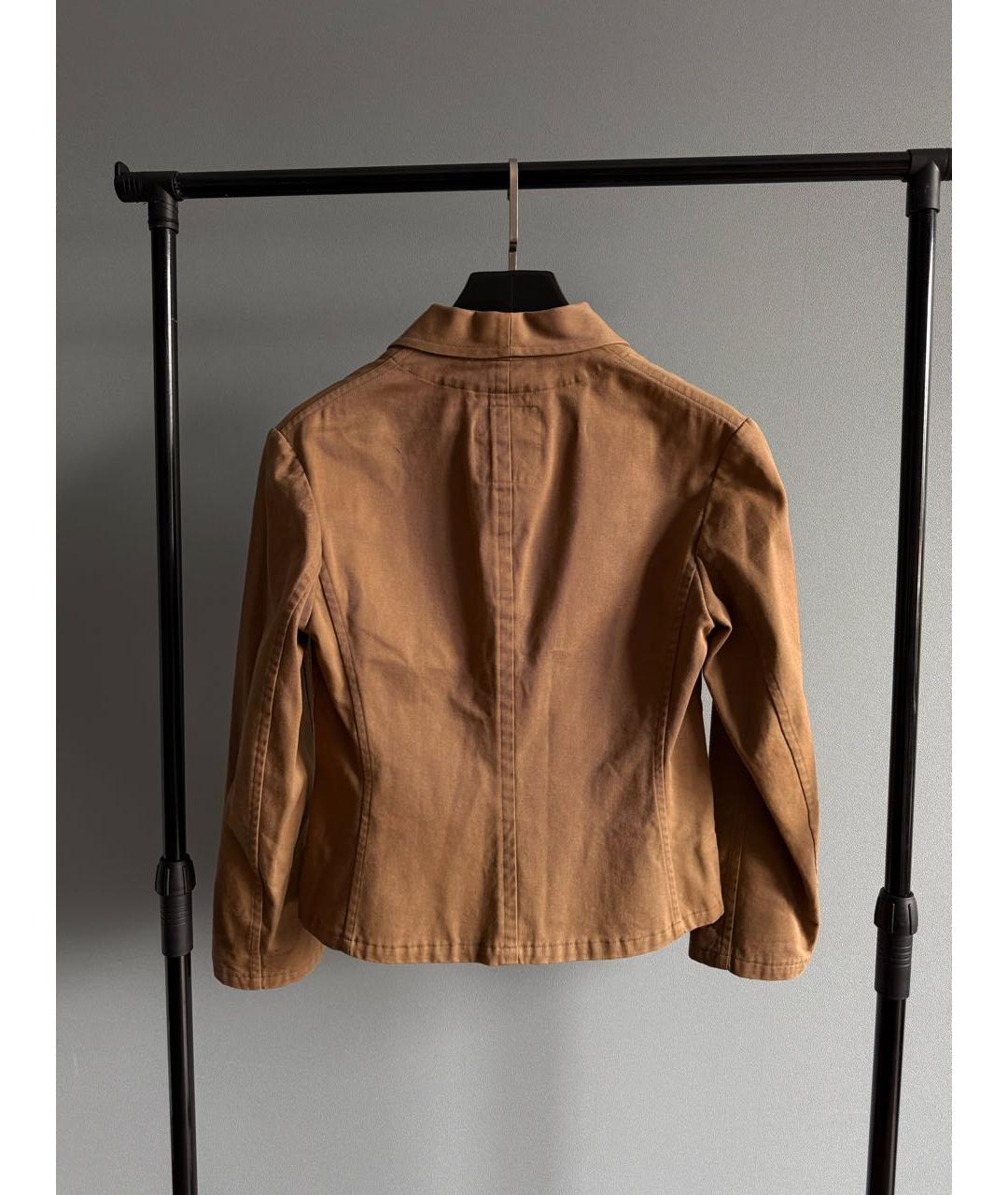 YOHJI YAMAMOTO Горчичный хлопковый жакет/пиджак, фото 2