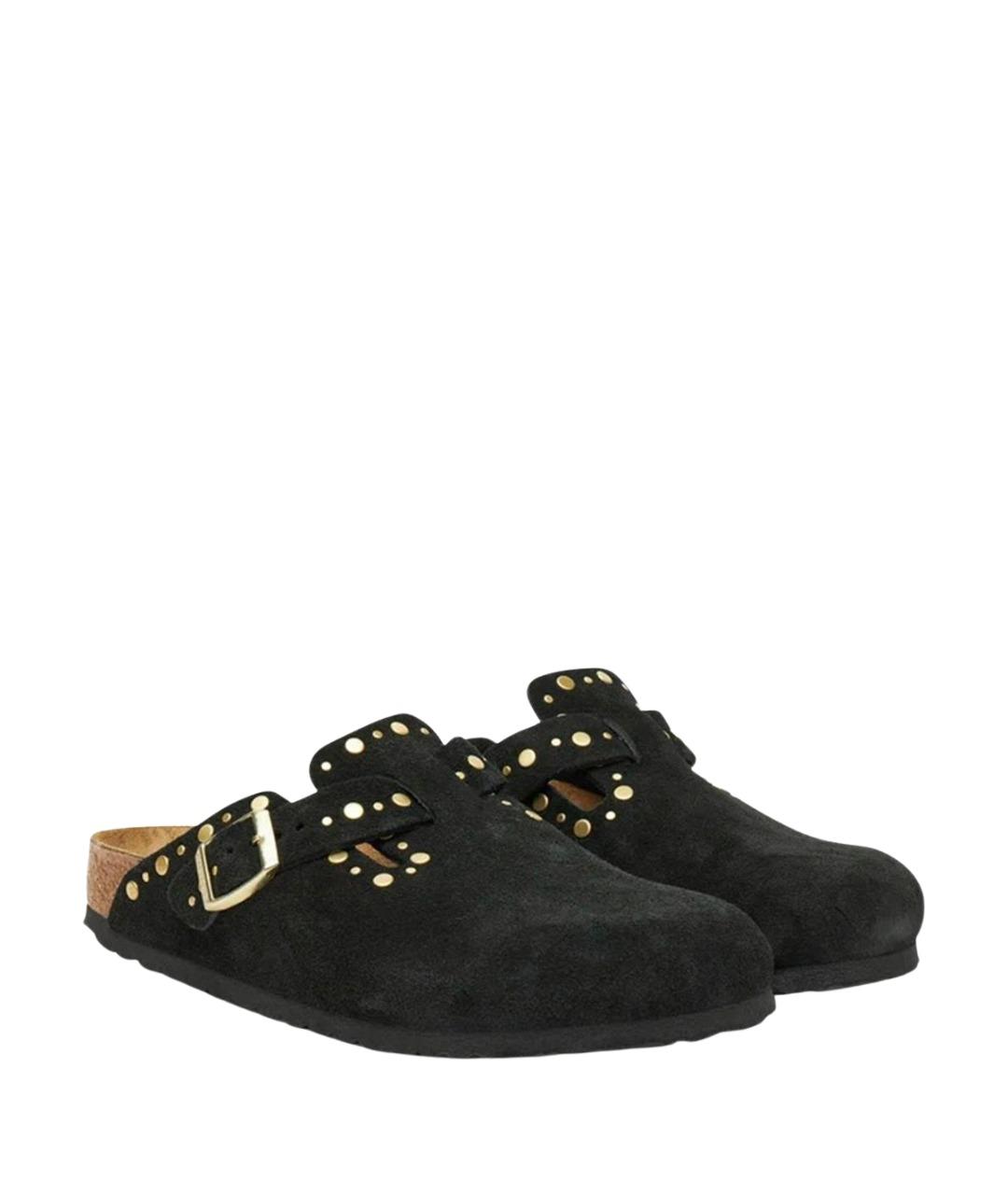 BIRKENSTOCK Черные замшевые сандалии, фото 2