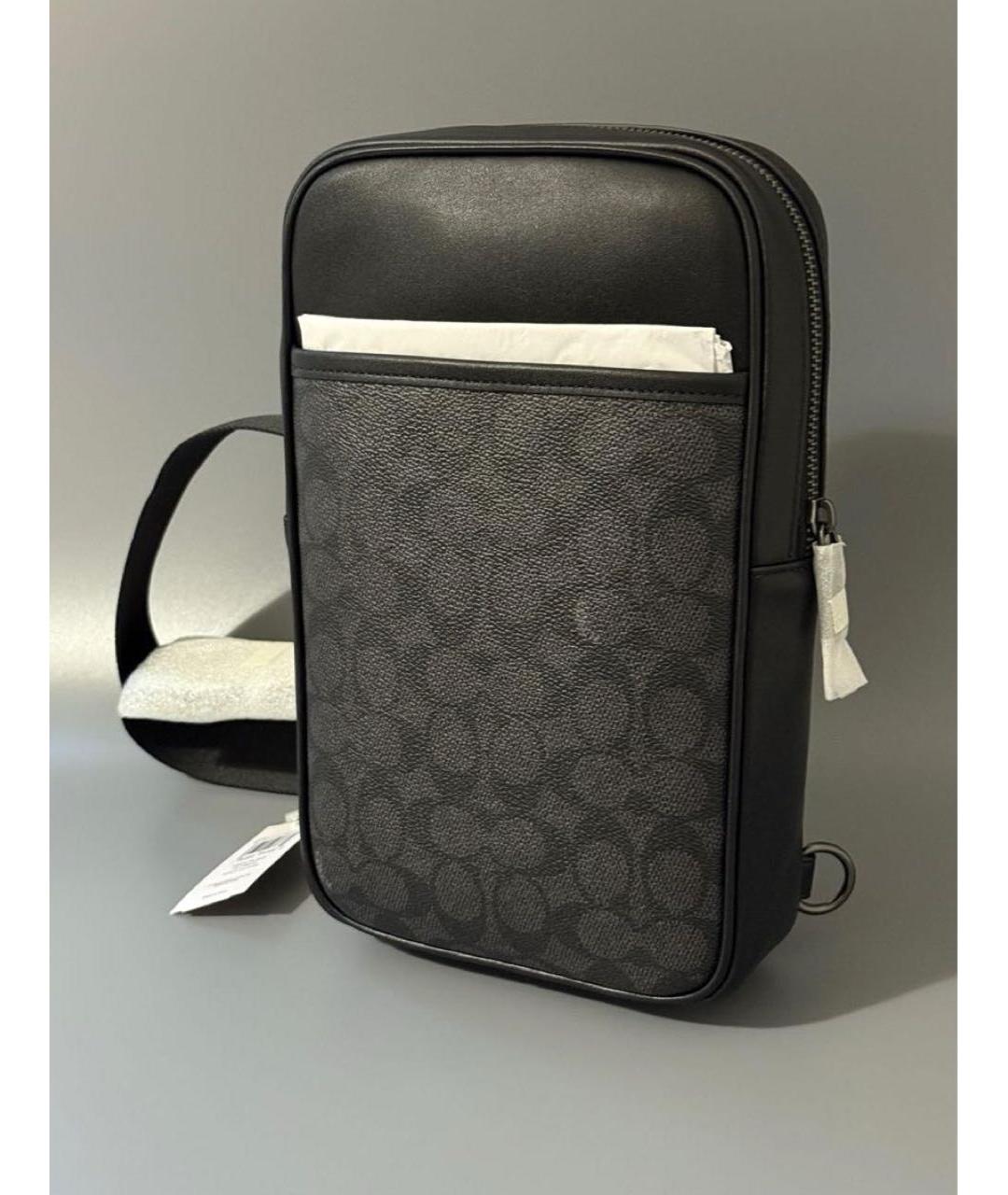 COACH Черная сумка на плечо, фото 5