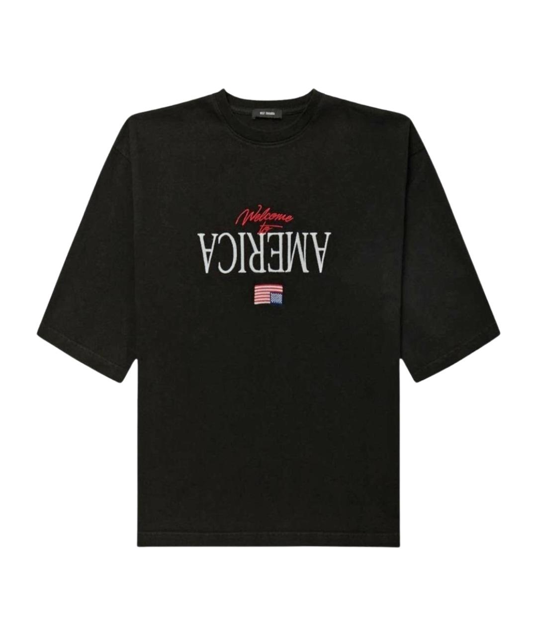 WILLY CHAVARRIA Черная хлопковая футболка, фото 1