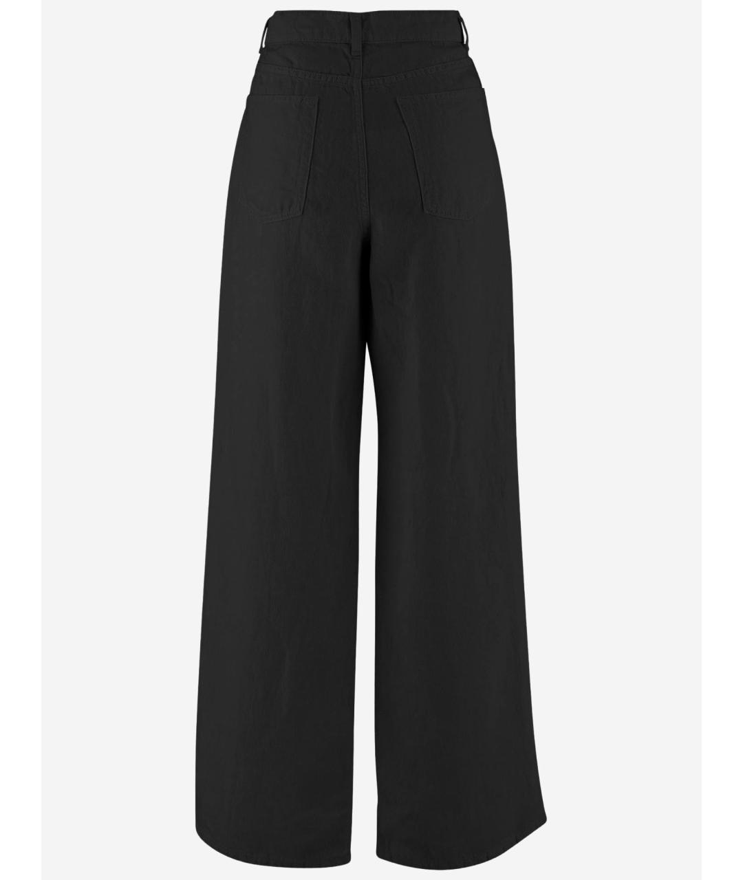 THE ROW Черные хлопковые прямые джинсы, фото 2