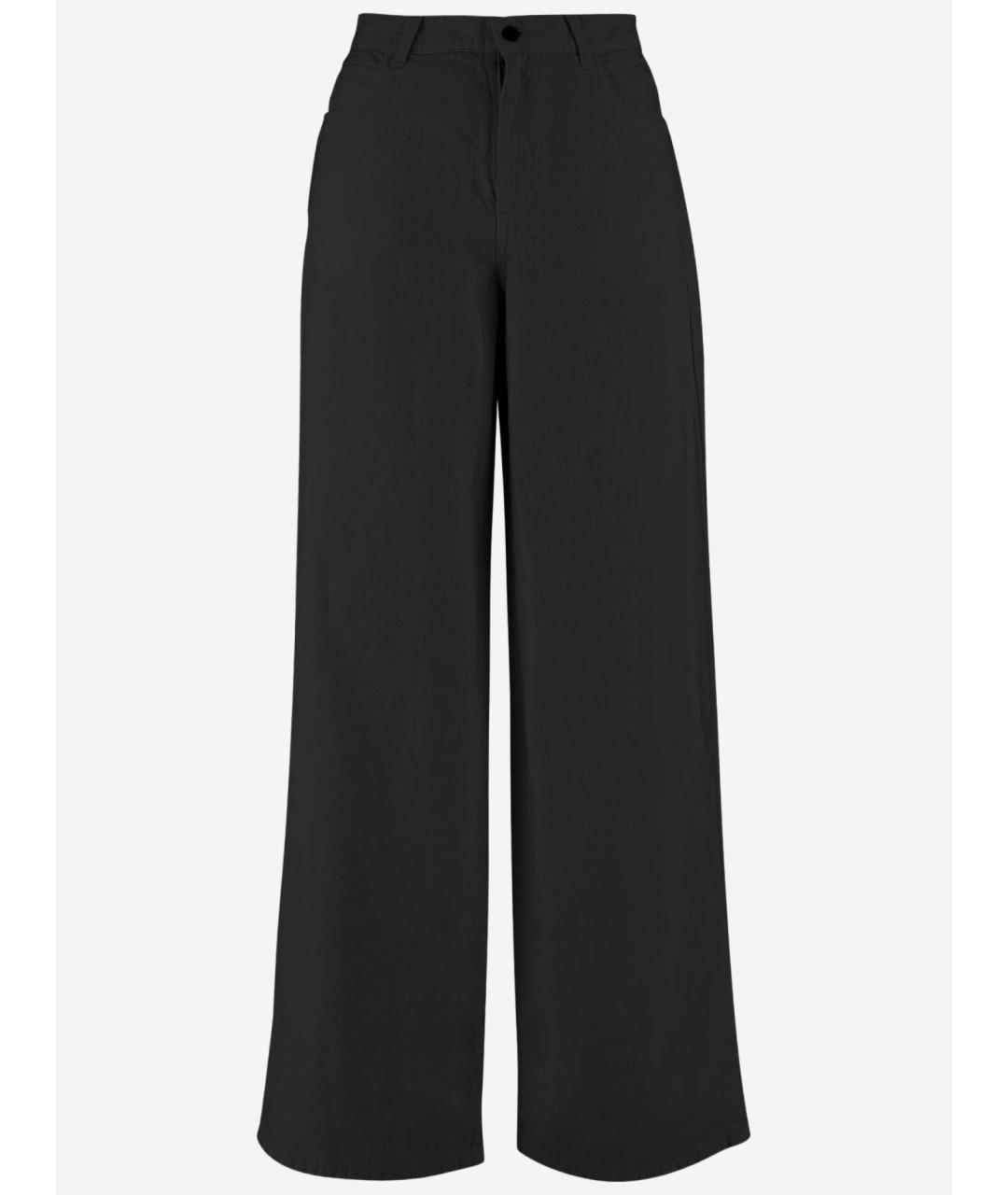 THE ROW Черные хлопковые прямые джинсы, фото 4