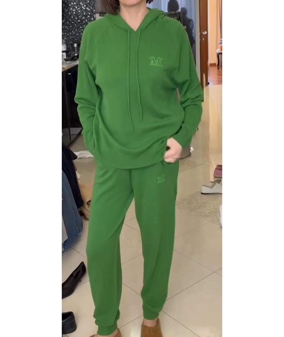 MAX MARA Зеленый кашемировый костюм с брюками, фото 7