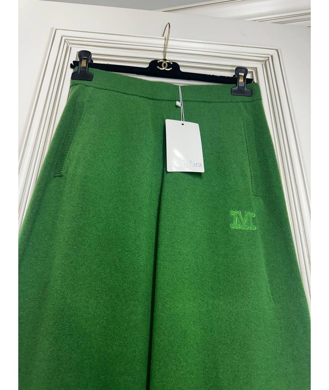 MAX MARA Зеленый кашемировый костюм с брюками, фото 4