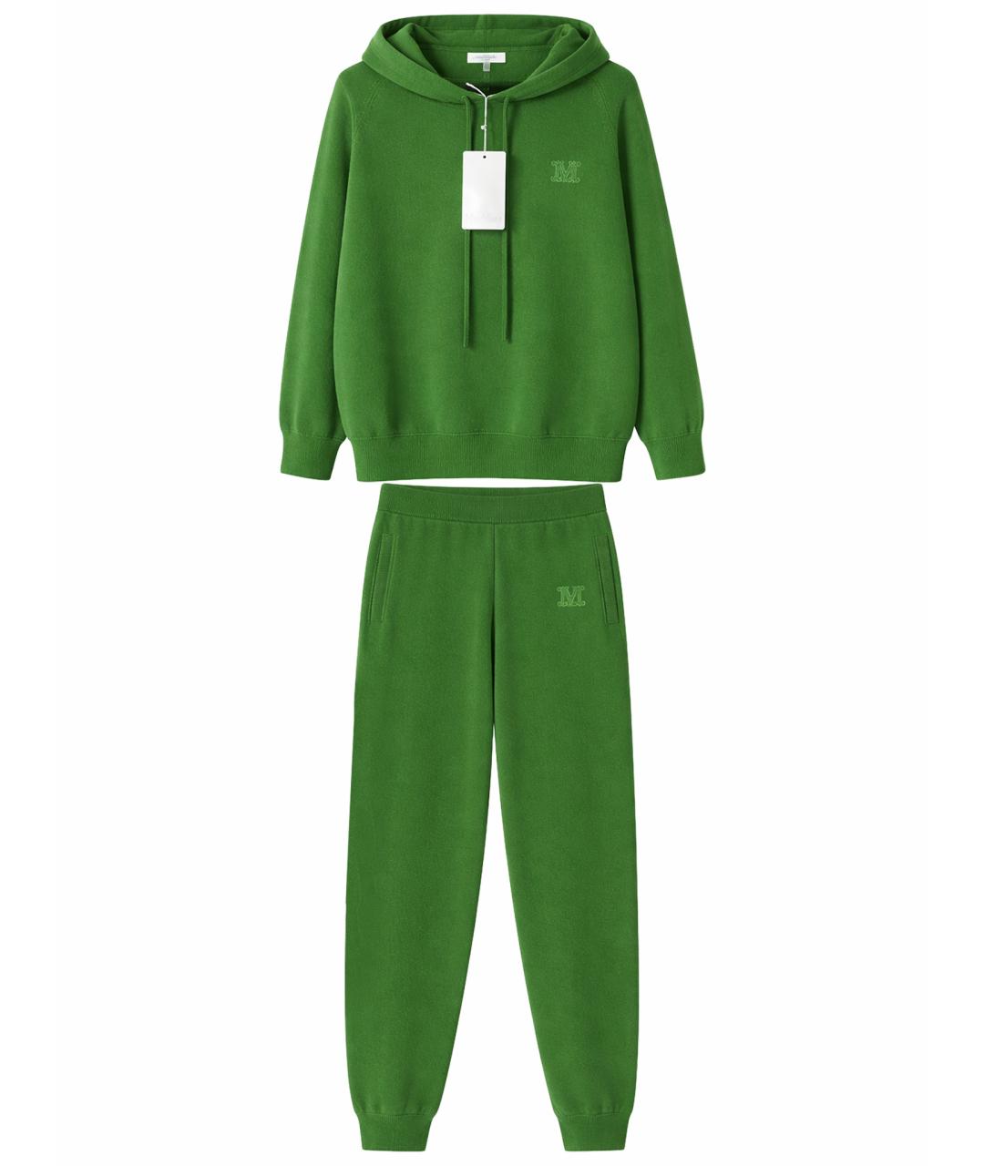 MAX MARA Зеленый кашемировый костюм с брюками, фото 1