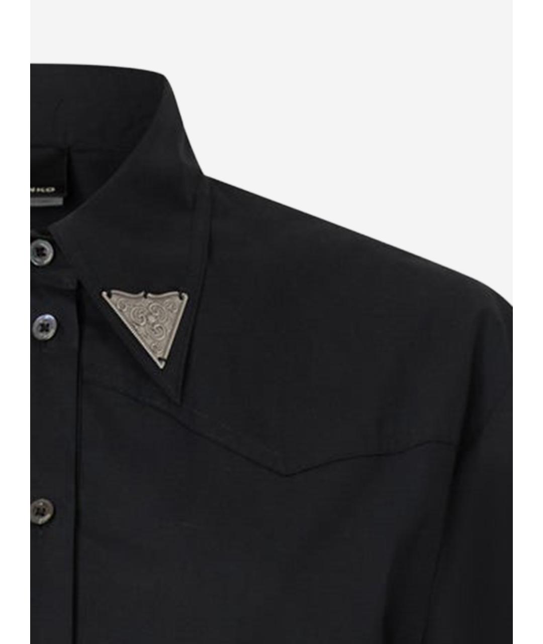 PINKO Черное хлопковое повседневное платье, фото 3