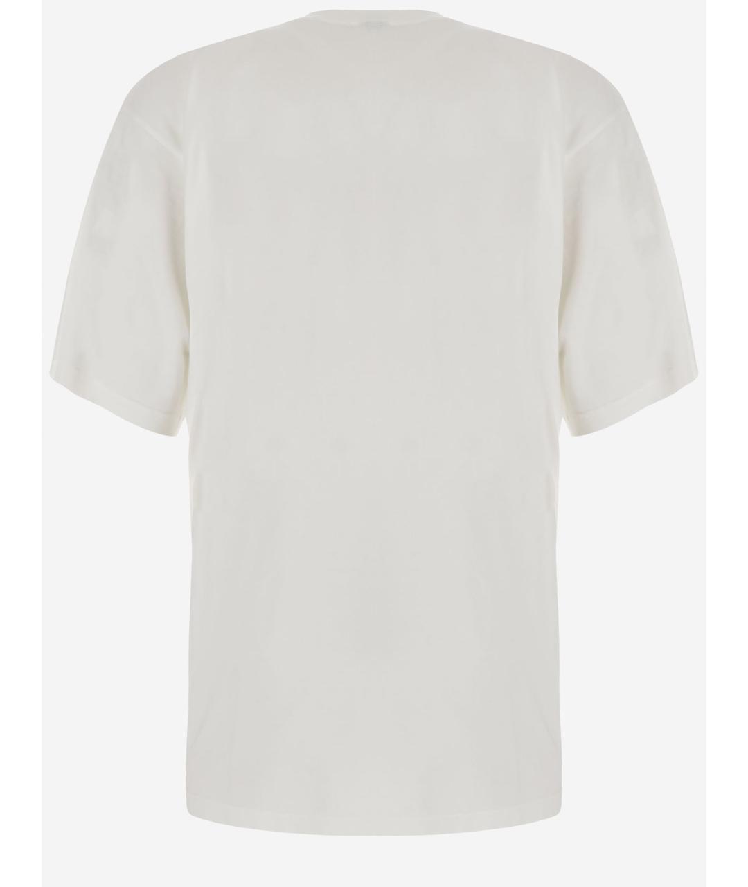 BALENCIAGA Белая хлопковая футболка, фото 2