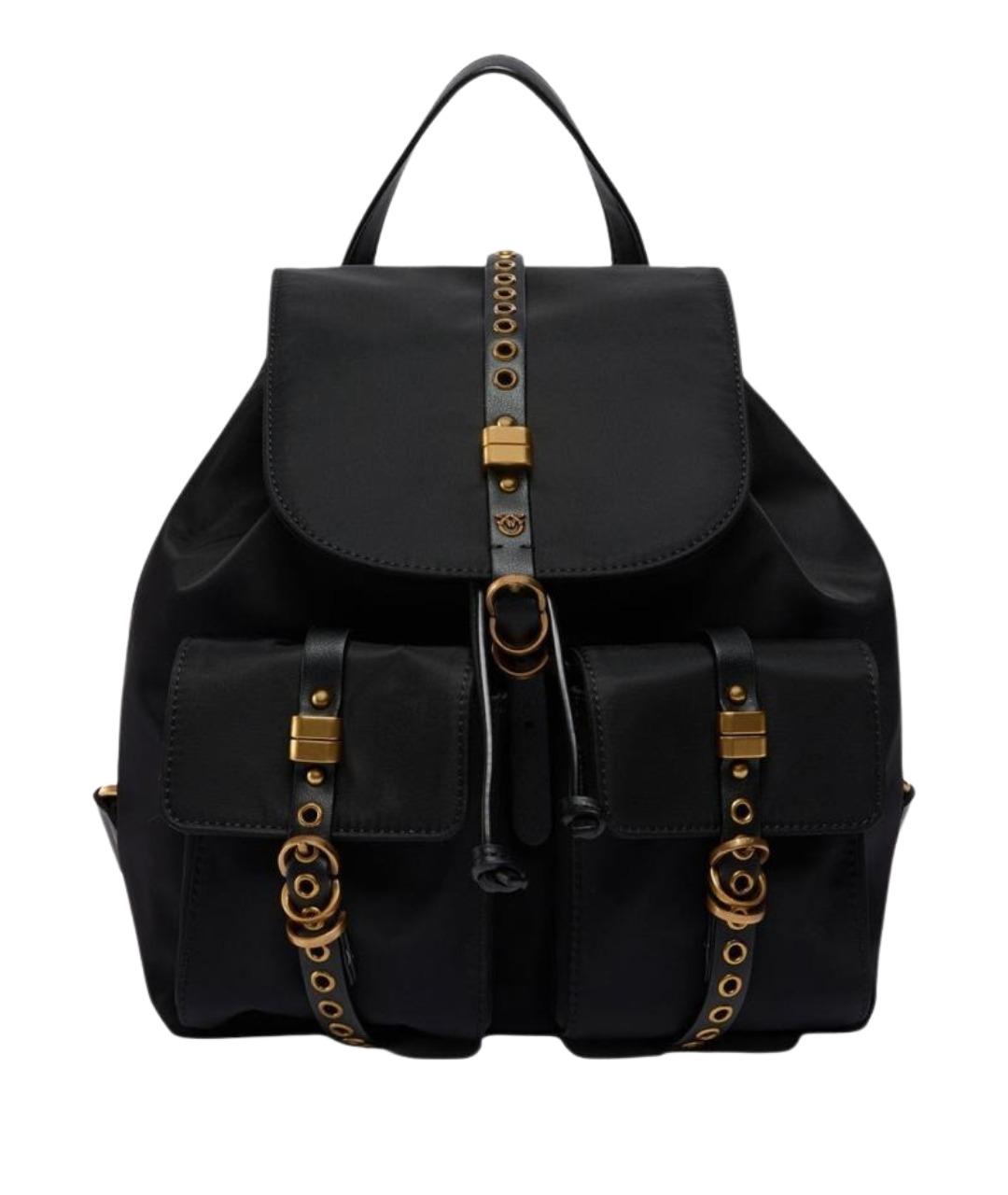 PINKO Черный тканевый рюкзак, фото 1