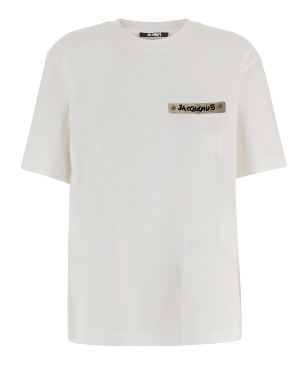 JACQUEMUS Белая футболка, фото 1
