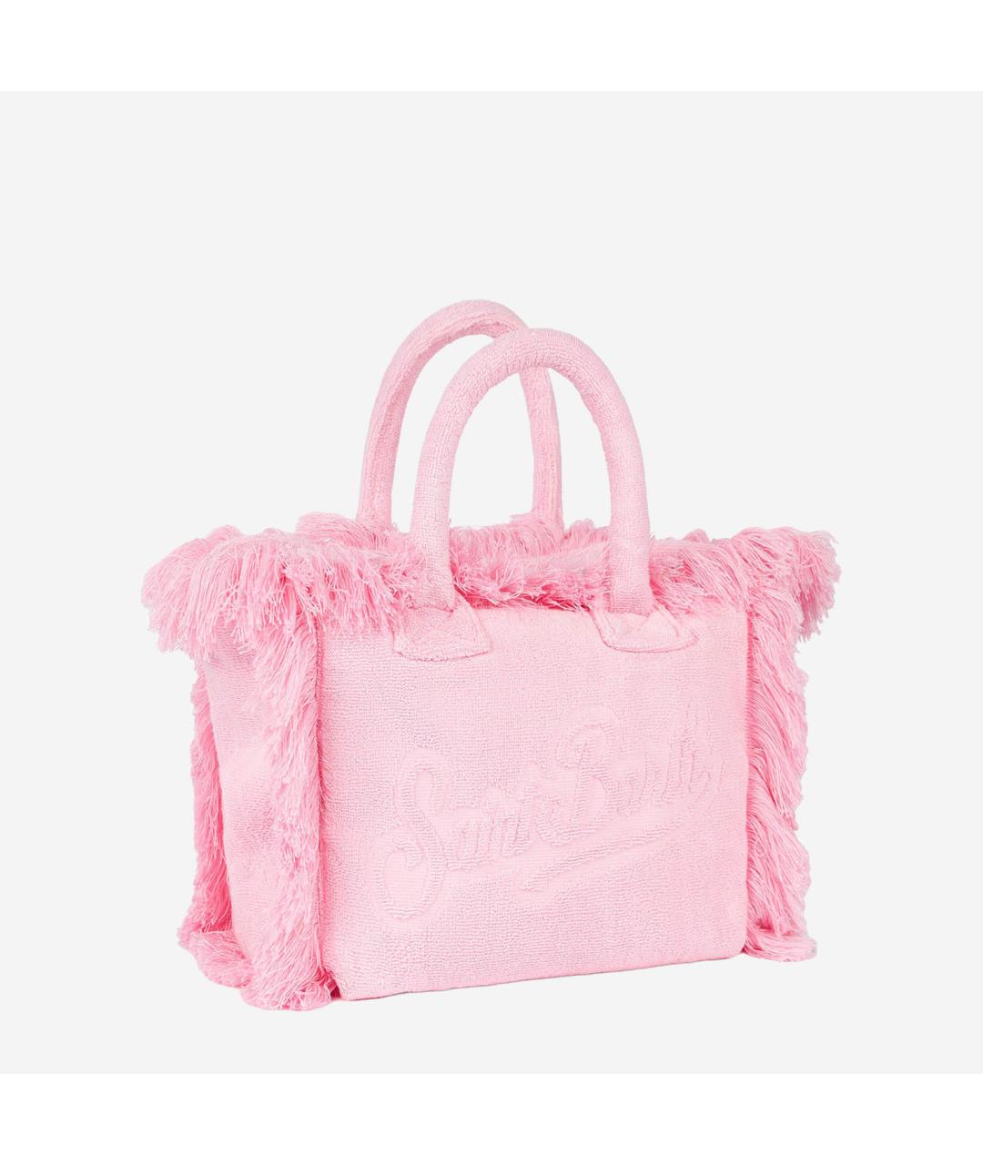 MC2 SAINT BARTH Розовая тканевая сумка тоут, фото 2