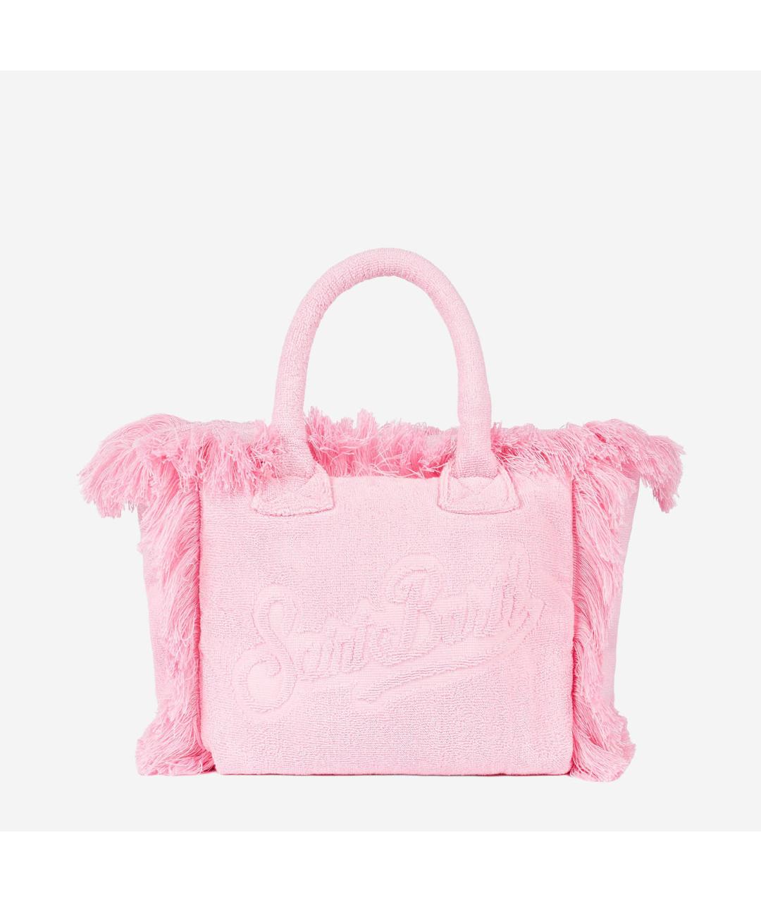 MC2 SAINT BARTH Розовая тканевая сумка тоут, фото 3