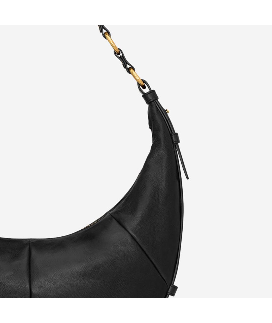 SAINT LAURENT Черная кожаная сумка через плечо, фото 4