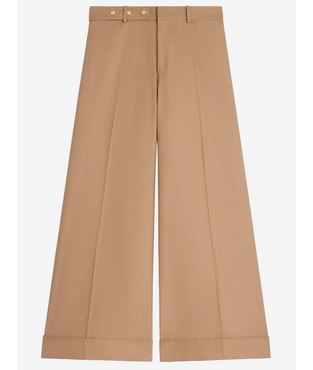 CELINE Бежевые хлопковые кюлоты, фото 4