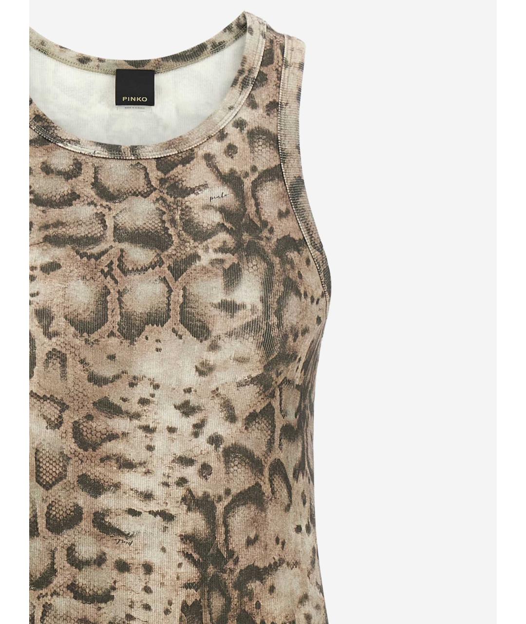 PINKO Мульти хлопковое повседневное платье, фото 3