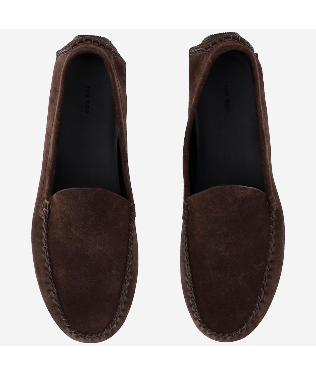 THE ROW Коричневые замшевые лоферы, фото 2