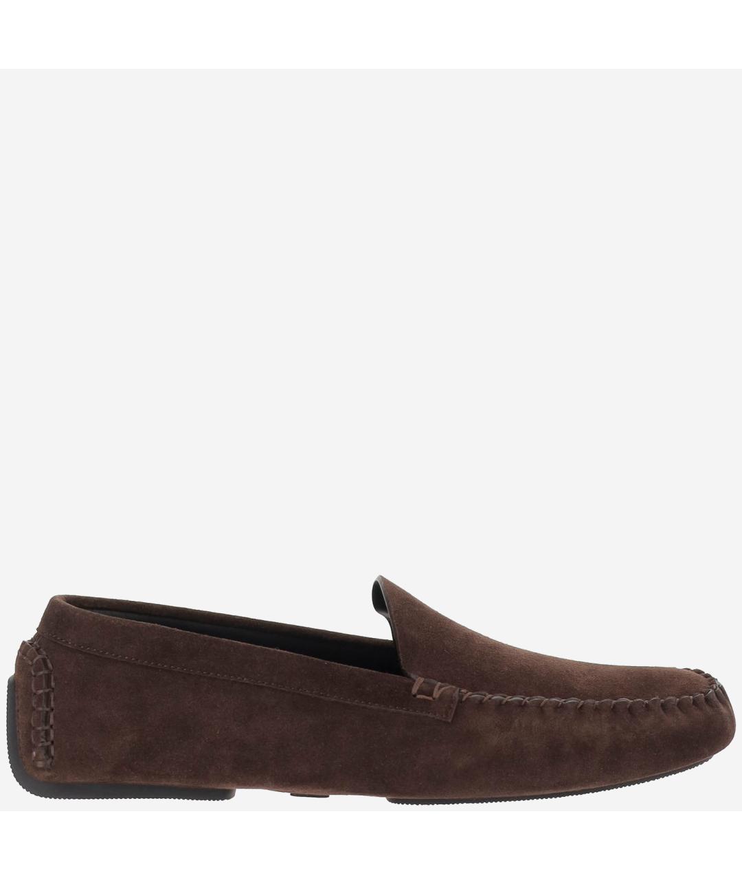THE ROW Коричневые замшевые лоферы, фото 6