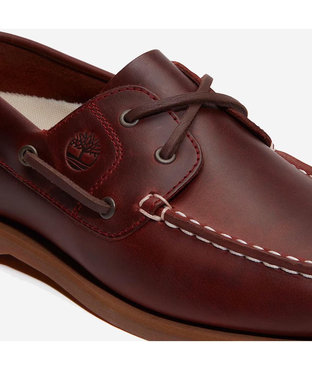 TIMBERLAND Бордовые кожаные лоферы, фото 4