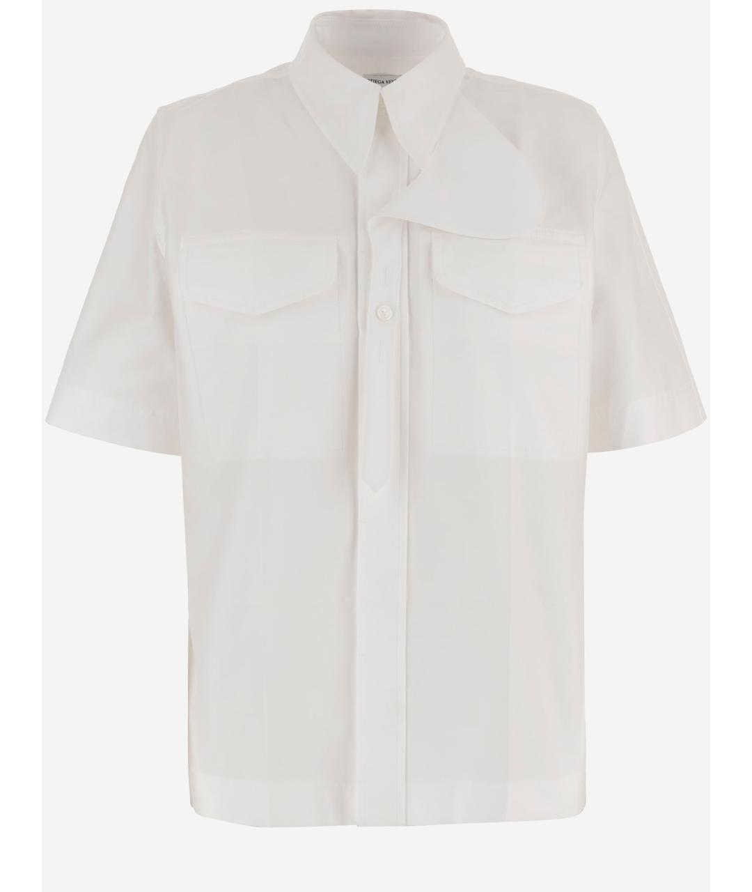 BOTTEGA VENETA Белая хлопковая рубашка, фото 4