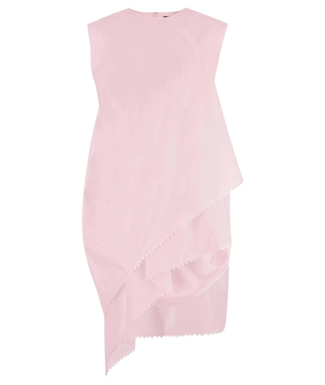 JACQUEMUS Розовое хлопковое коктейльное платье, фото 1