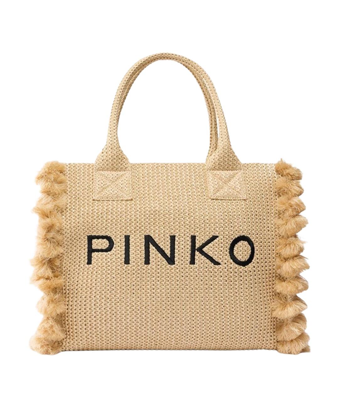 PINKO Бежевая сумка тоут, фото 1