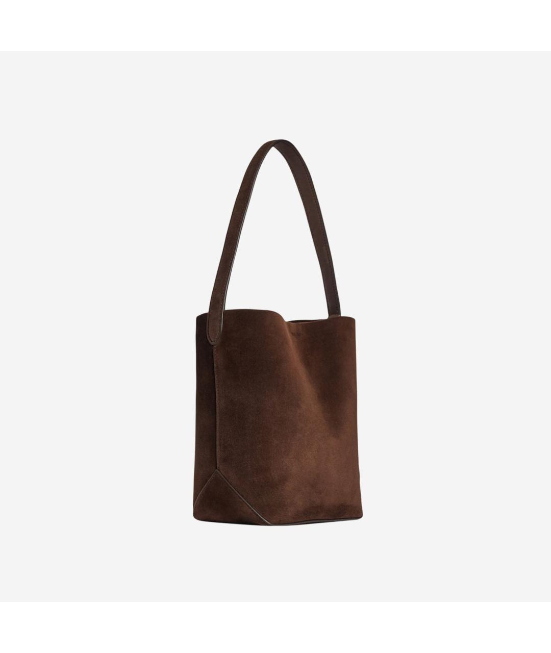 THE ROW Коричневая кожаная сумка тоут, фото 2
