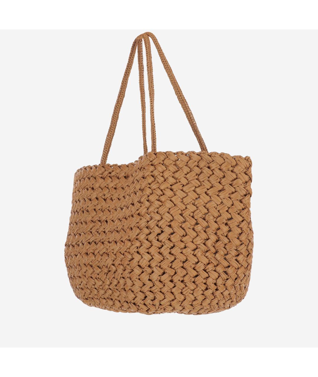 THE ROW Бежевая пелетеная сумка тоут, фото 2