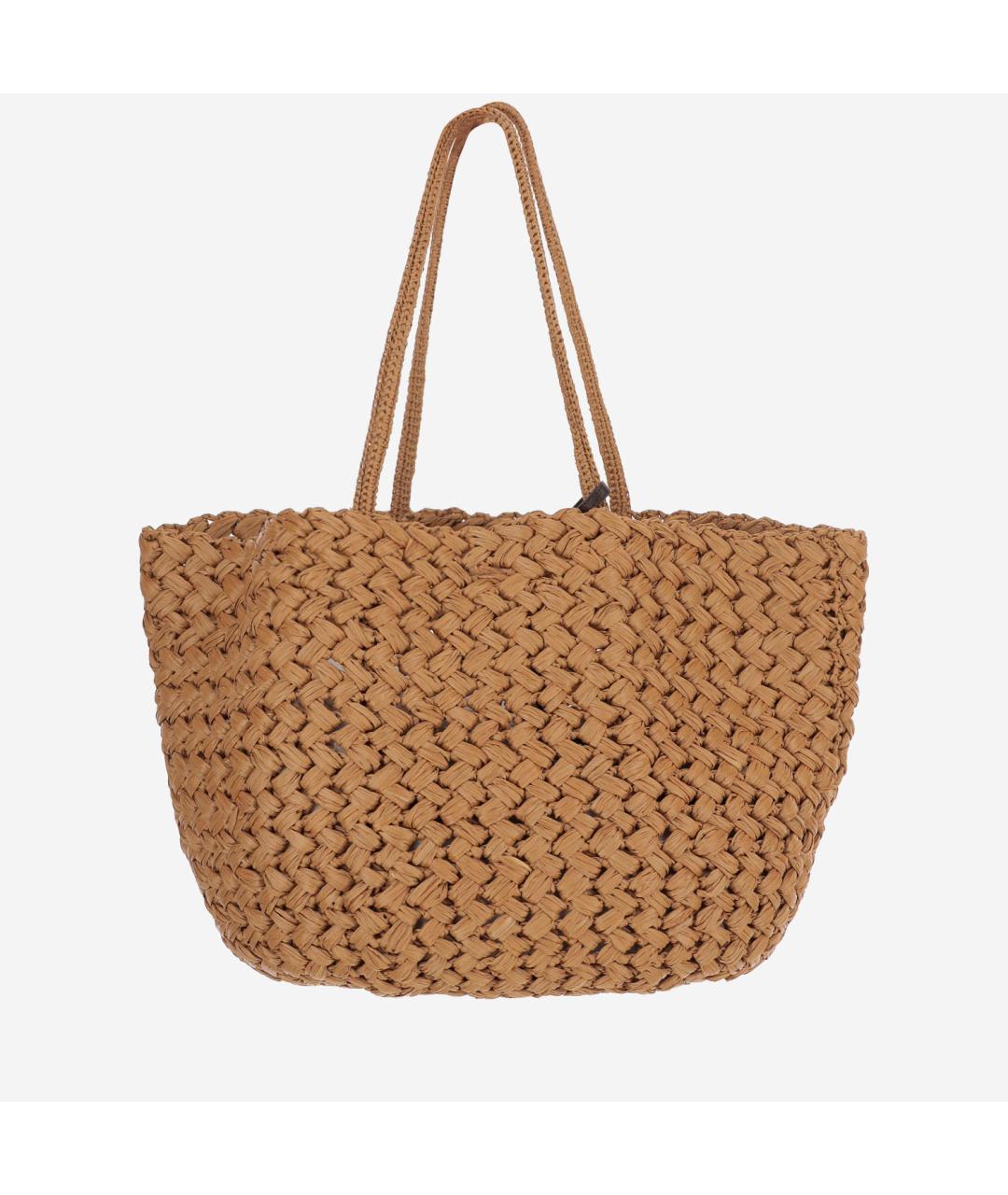 THE ROW Бежевая пелетеная сумка тоут, фото 3