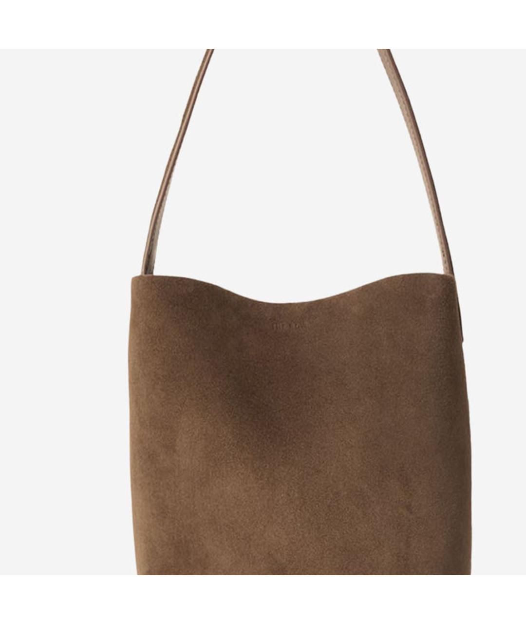 THE ROW Коричневая кожаная сумка тоут, фото 4