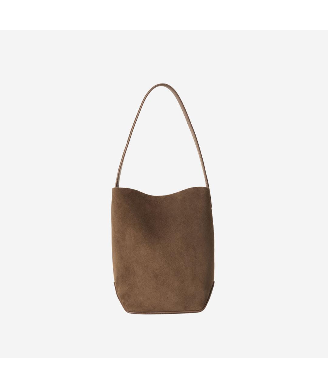 THE ROW Коричневая кожаная сумка тоут, фото 3