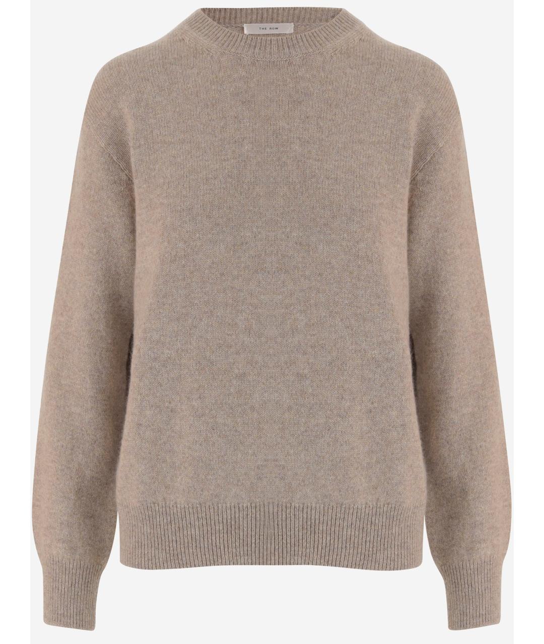 THE ROW Бежевый кашемировый джемпер / свитер, фото 4