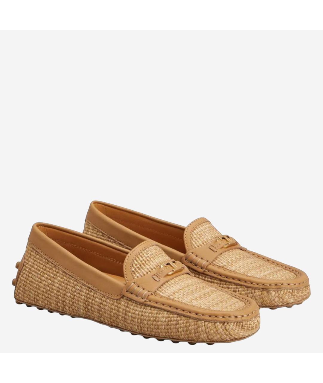 TOD'S Бежевые мокасины, фото 2