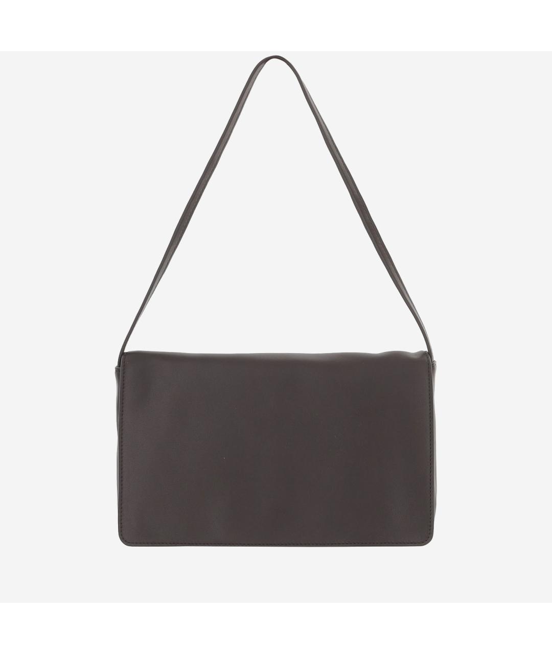 THE ROW Коричневая кожаная сумка через плечо, фото 5