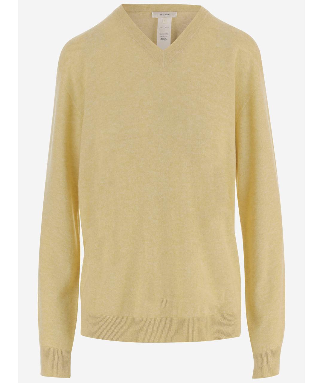 THE ROW Желтый кашемировый джемпер / свитер, фото 4