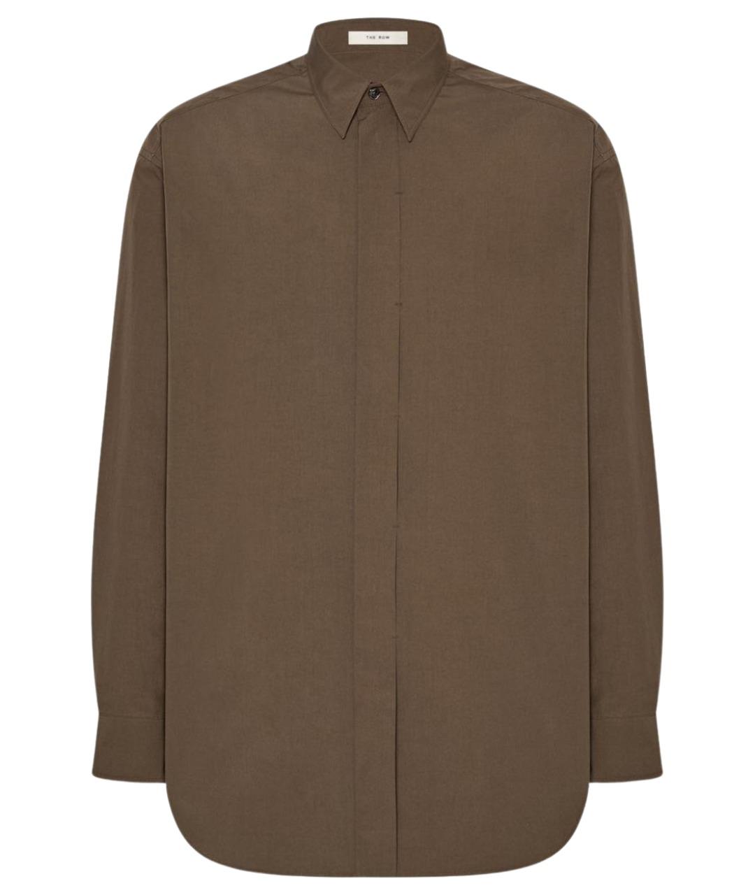 THE ROW Коричневая хлопковая кэжуал рубашка, фото 1