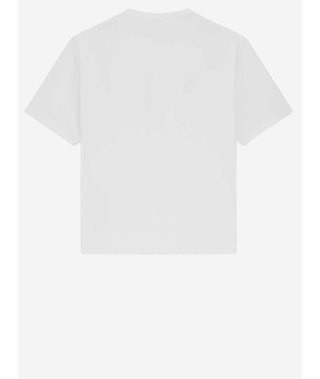 GIORGIO ARMANI Белая хлопковая футболка, фото 2